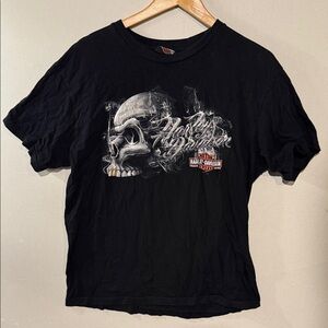 2016 Harley-Davidson Black Skull Graphic Tee Badlands South Dakota